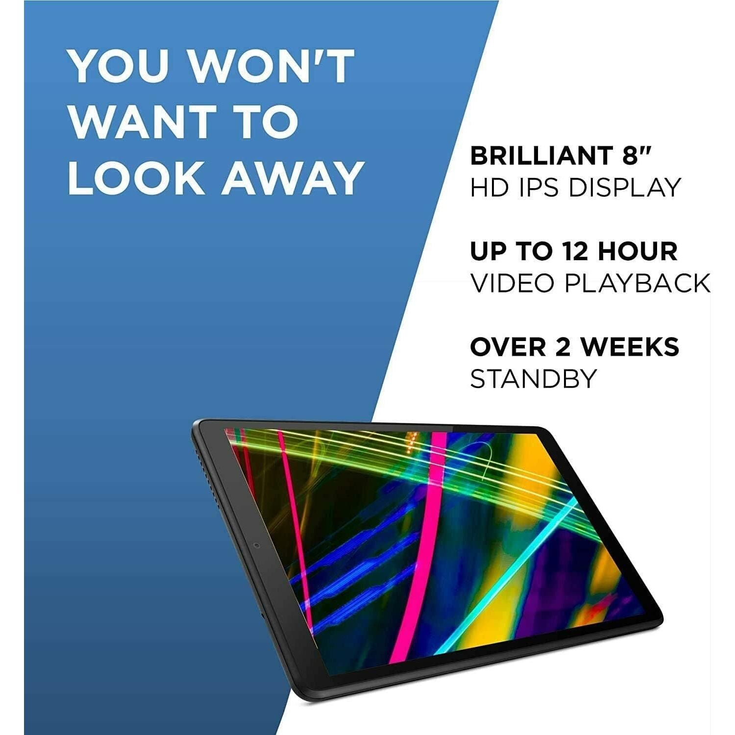 Buy Lenovo,Lenovo Tab M8 HD (2nd Gen) Tablet MediaTek Helio A22 2GB 32GB 8" IPS Android 9 - Gadcet.com | UK | London | Scotland | Wales| Ireland | Near Me | Cheap | Pay In 3 | Tablet Computers